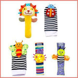 Baby (boys and girls) plush toys for toddlers, wrist rattles, rattles