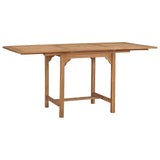 Extending Garden Table (43.3"-63")x31.5"x29.5" Solid Teak Wood