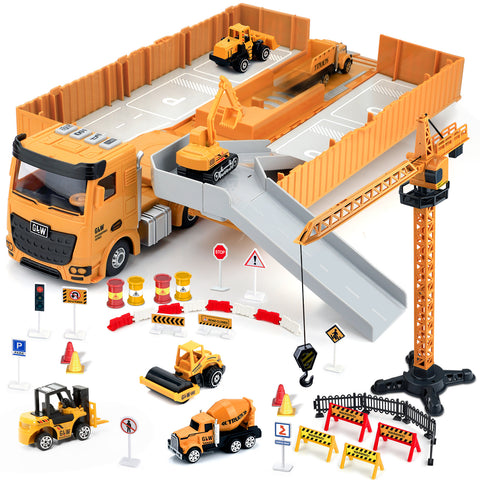 Construction Toys with Crane