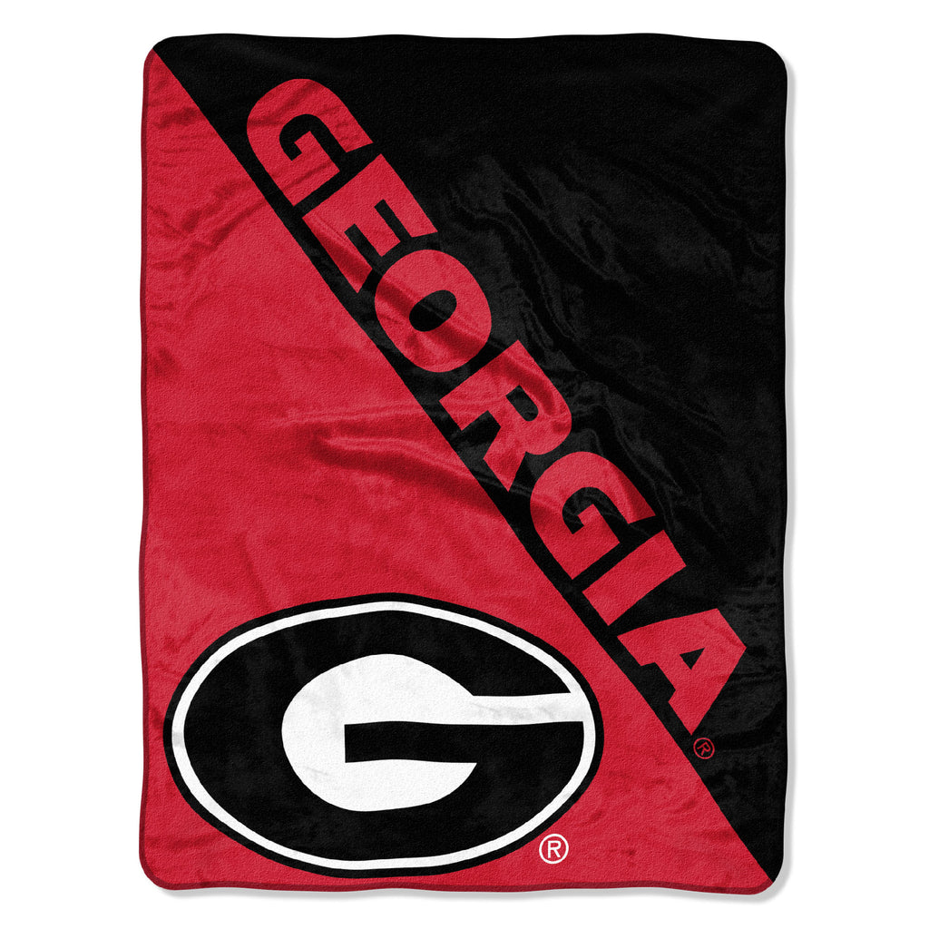 Georgia OFFICIAL Collegiate "Halftone" Micro Raschel Throw