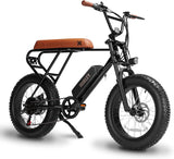 Electric Bike for Adults,20"X4.0" Fat Tire ,Electric Bicycle with 500W Motor,48V 10AH Removable Battery,20MPH Electric Bicycle Shimano 6-Speed