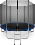 8FT Trampoline with Safety Enclosure Net and Ladder Bounding Table; Trampoline Combo Jumping Trampoline Fitness