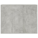 Sideboard Concrete Gray 34.6"x11.8"x27.6" Chipboard