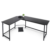 Shaped Desk Corner Computer Desk Pc Laptop Gaming Table Workstation Black