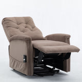 Power Lift Recliner Chair, Comfortable Velvet Fabric, Power Reclining Chair-Support Pickup