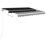 Automatic Retractable Awning 118.1"x98.4" Anthracite