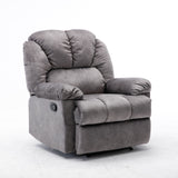 Manual Recliner Chair Comfortable Velvet Fabric