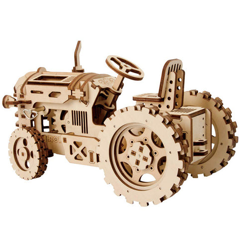 Robotime ROKR DIY 3D Wooden Puzzle Mechanical Gear Drive Tractor