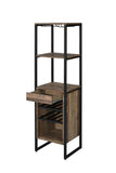 ACME Narik Wine Rack, Weathered Oak YF