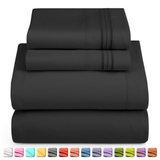 4 Piece Bed Sheet Set Hotel Luxury Ultra Soft Deep Pocket Bed Sheets