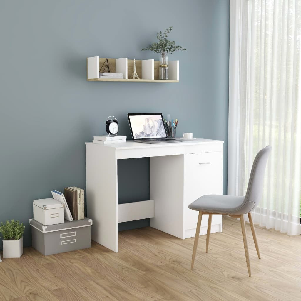 Desk White 39.4"x19.7"x29.9" Chipboard