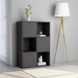 Storage Cabinet Gray 23.6"x11.6"x35.4" Chipboard