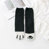 Free shipping Women Girls Winter Cat Claws Cute Thick Warm Sleep Floor Socks