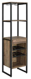 ACME Narik Wine Rack, Weathered Oak YF