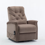 Power Lift Recliner Chair, Comfortable Velvet Fabric, Power Reclining Chair-Support Pickup