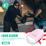 2Pcs USB Rechargeable 130dB Safety Personal Alarms Siren for Women Kids Elder