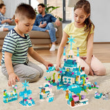 Girls Building Blocks Toy Set, 554 Pcs Bricks Princess Castle Toys, Preschool Educational Toys for Ages 6 to 12 Kids, STEM Construction Kits for Boys Girls Birthday Easter Gift