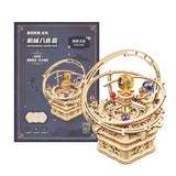 Robotime ROKR Music Box 3D Wooden Puzzle Game Assembly Model Building Kits