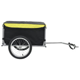 Bike Cargo Trailer Black and Yellow 65 kg Ideal for local commuting or long-distance travel