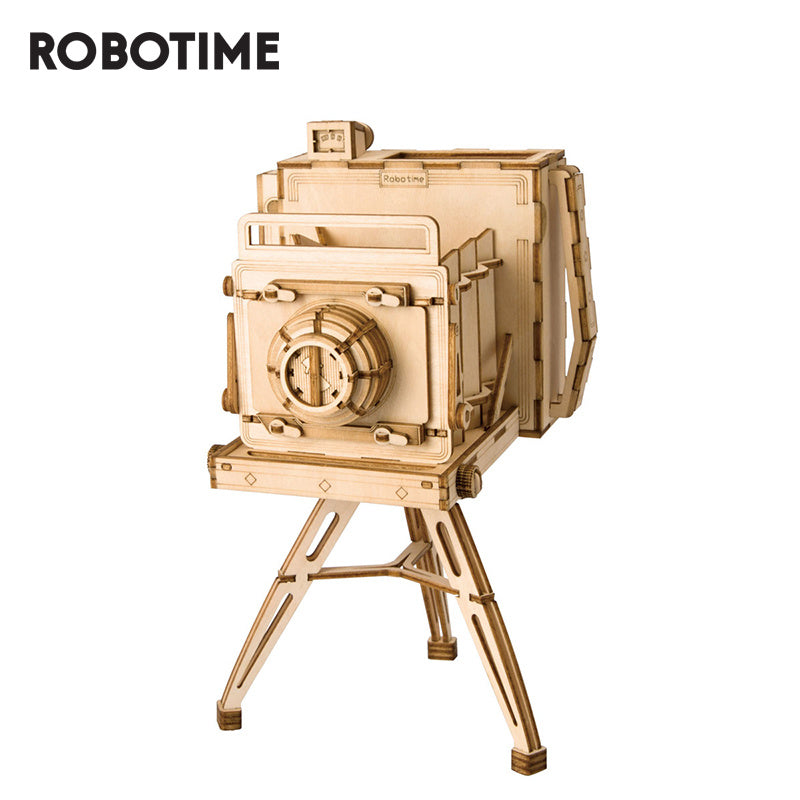 Robotime DIY Vintage Camera Toys 3D Wooden Puzzle