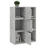 Storage Cabinet Concrete Gray 23.6"x11.6"x35.4" Chipboard