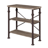 3-Tier Bookshelf, Rustic Industrial Style Bookcase Furniture