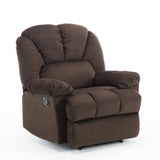 Manual Recliner Chair Comfortable Velvet Fabric