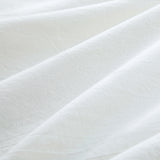 100% Washed Cotton Duvet Cover Set, Durable Fade-Resistant Natural Bedding Set (No Comforter)