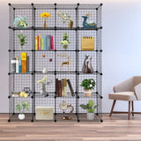 20 Cube Wire Metal Closet Organizer Bookcase Cabinet Wardrobe Storage Shelves