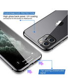 magnetic adsorption protective case front and rear tempered glass full-screen coverage single-piece clamshell protective case  for  iPhone 11 Pro Max  [supports wireless charging]