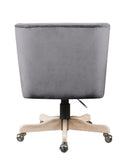 Cliasca Office Chair, Gray Velvet AL