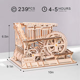 Robotime ROKR 3D Wooden Puzzle Marble Race Run Maze Balls Track Coaster Model Building Kits