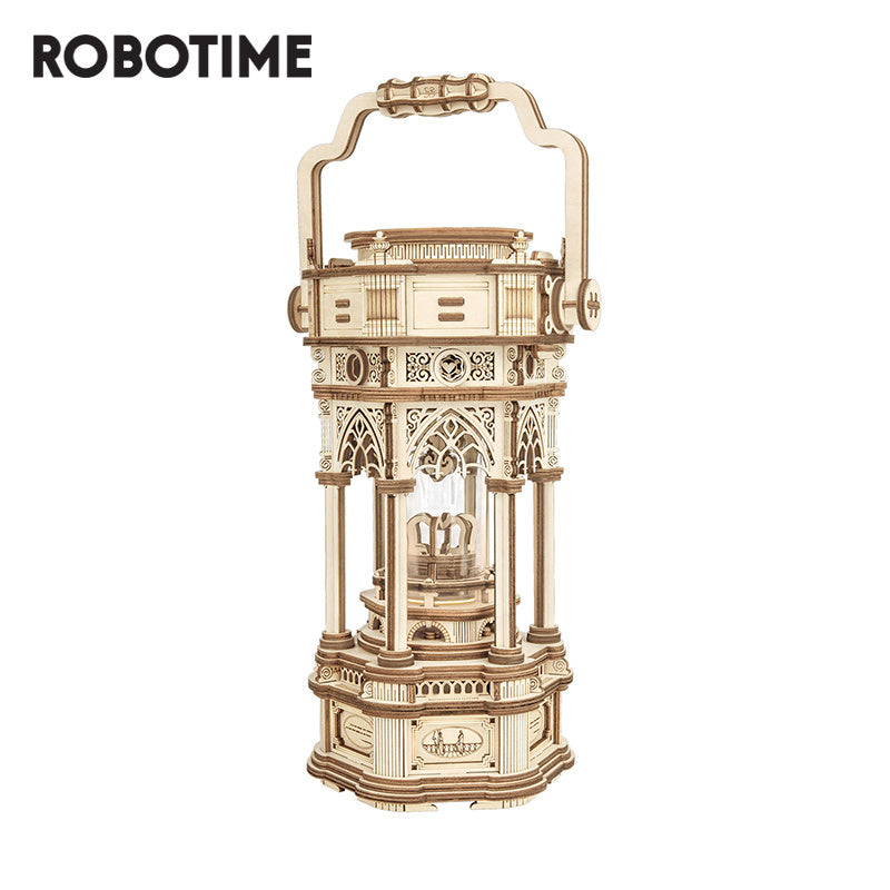 Robotime ROKR Music Box 3D Wooden Puzzle Game Assembly Model Building Kits