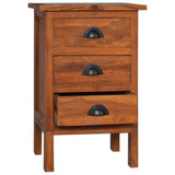 Bedside Cabinet 15.7"x13.8"x23.6" Solid Teak Wood