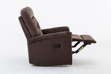 Manual Recliner Chair Overstuffed Comfortable Fabric