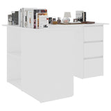 Corner Desk White 57.1"x39.4"x29.9" Chipboard