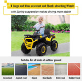 12V Kids Electric 4-Wheeler ATV Quad Ride On Car with LED Light, Music, Horn, USB/TF/MP3