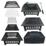 HDPE Adirondack Set with Fire Pit