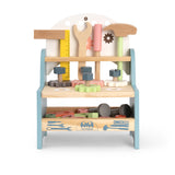 ROBUD Mini Wooden Play Tool Workbench Set for Kids Toddlers - Construction Toys Gift for 3 4 5 Years Old