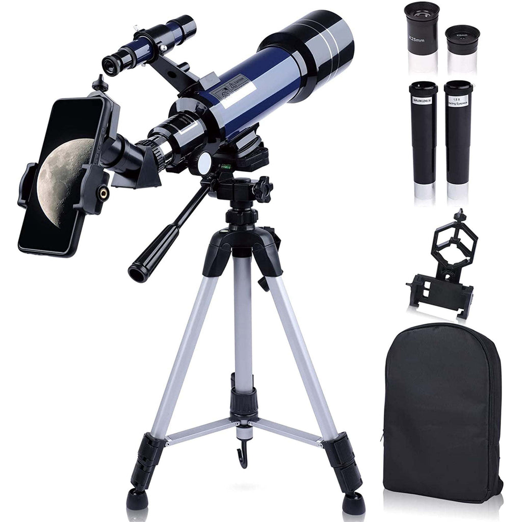 Astronomical Telescope; 70/400mm Refractor Telescope for Adults Kids Beginners