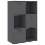 Storage Cabinet Gray 23.6"x11.6"x35.4" Chipboard