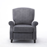 Push Back Accent Recliner Classical Recliner Chair Ergonomic Lounge Fabric Recliner Chair Padded Seat for Living Room Single Sofa Recliner--Support Pickup