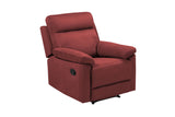 RELAX LOUNGE MANUAL RECLINER RED FABRIC