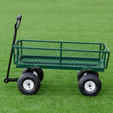 Heavy Duty Garden Utility Cart Wagon Wheelbarrow