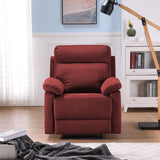 RELAX LOUNGE MANUAL RECLINER RED FABRIC