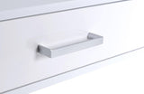 Coleen Desk in White High Gloss & Chrome