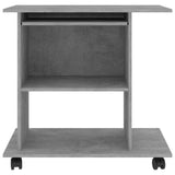 Computer Desk Concrete Gray 31.5"x19.7"x29.5" Chipboard