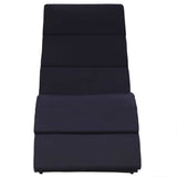 Sunbed with Cushion Poly Rattan Black