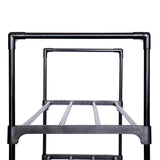 Free shipping 4 Tier Metal Shoe Rack Unit Shelf Closet Organizer Holds 20 Pair Shoes Black