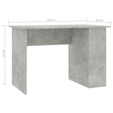 Desk Concrete Gray 43.3"x23.6"x28.7" Chipboard